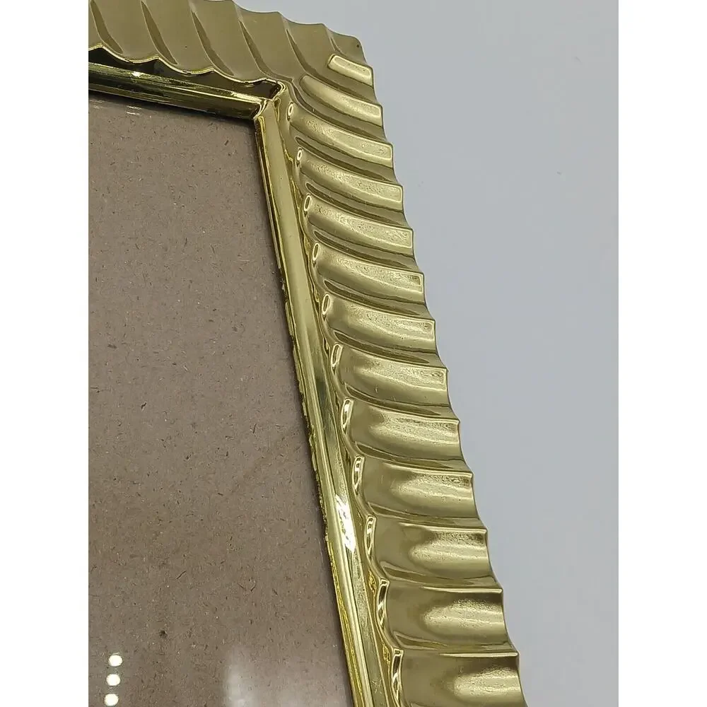 Brass Madison Collection 8x10 Photo Picture Frame Free Standing or Wall Hanging